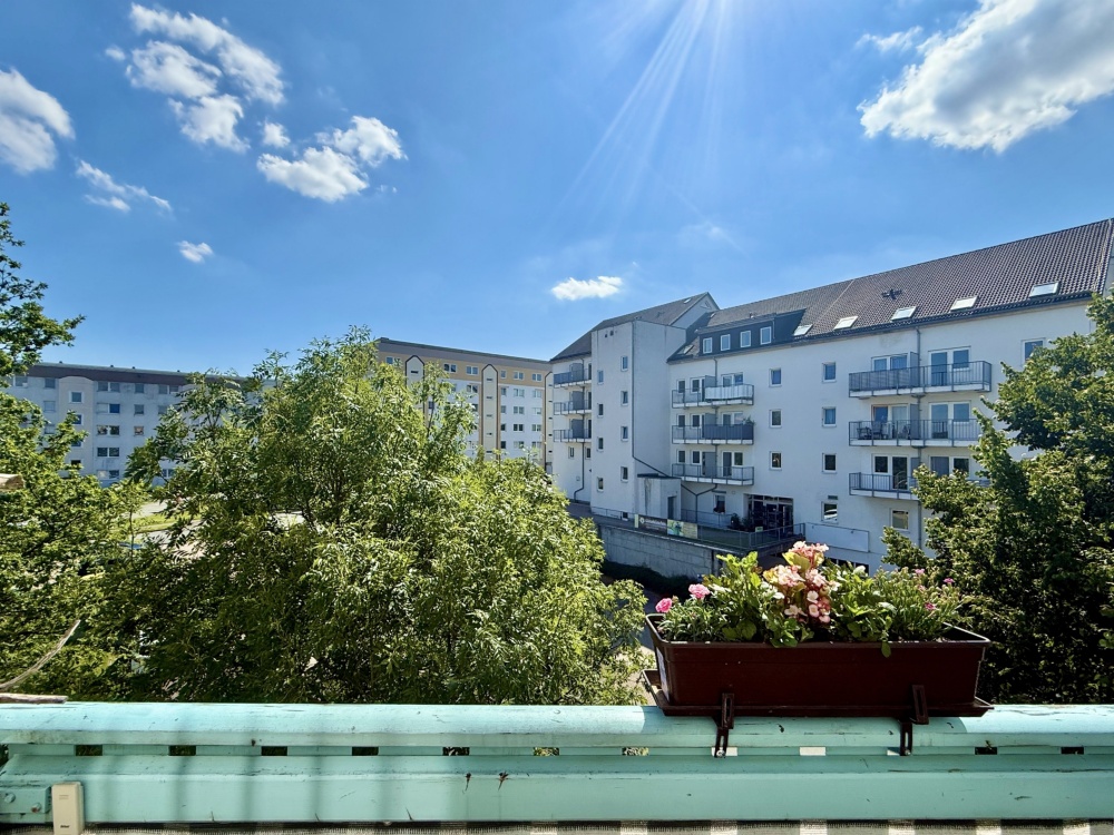 Blick vom Balkon