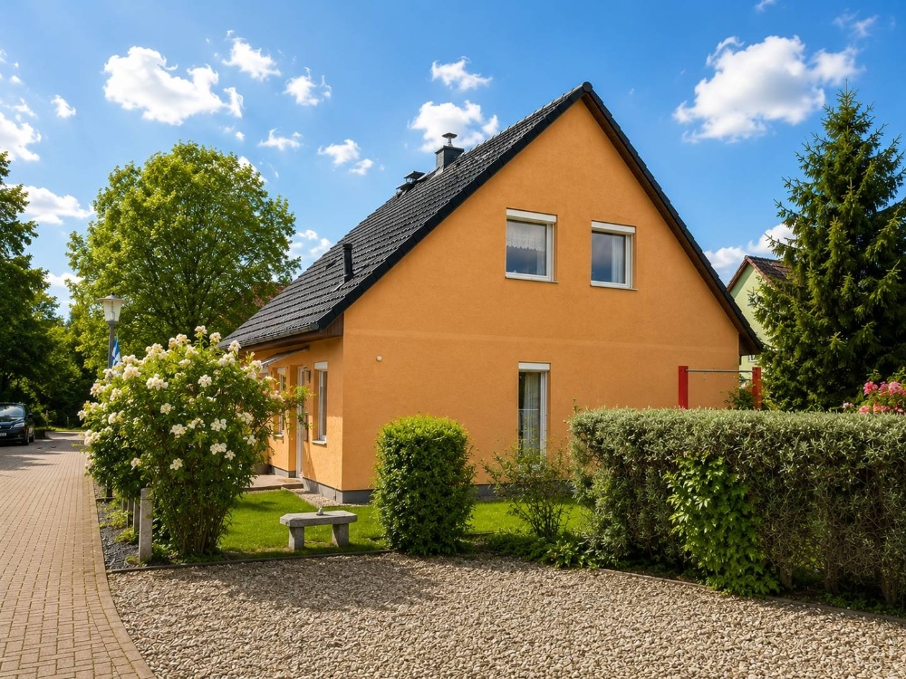 Hausansicht mit weiteren Stellplätzen