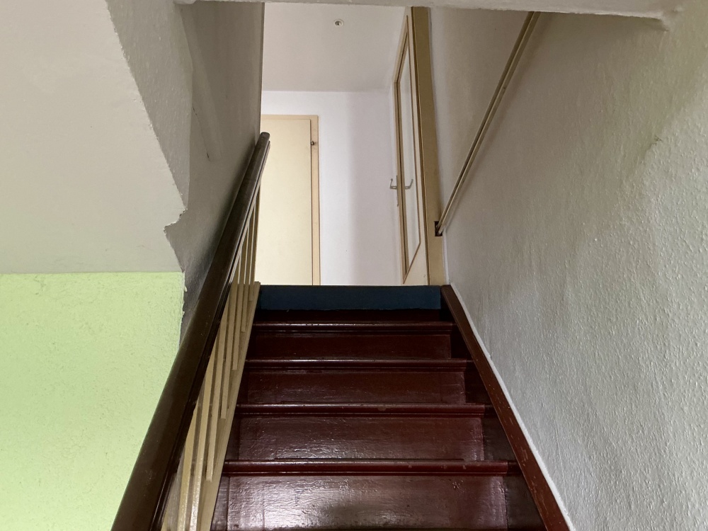 Treppe zum Obergeschoß