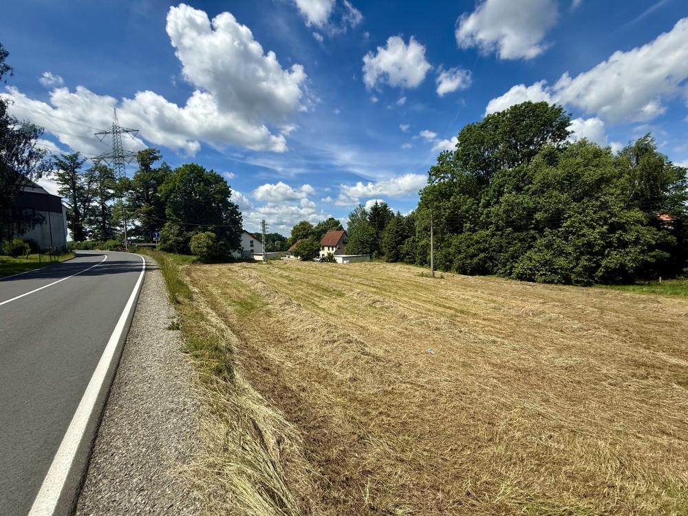 Straßenansicht des Grundstücks