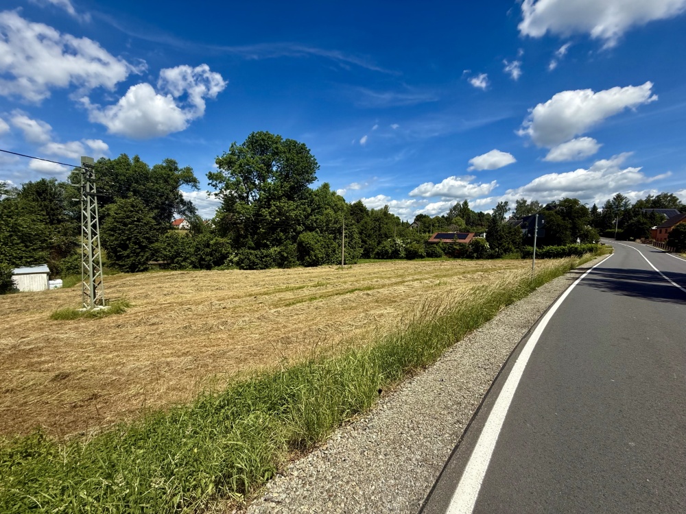 Blick auf das Grundstück