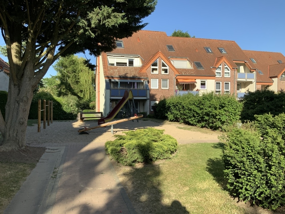 Blick auf den Spielplatz