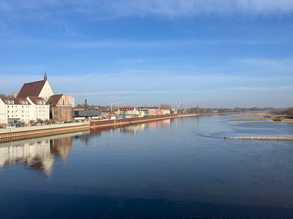 Blick von der Oderbrücke
