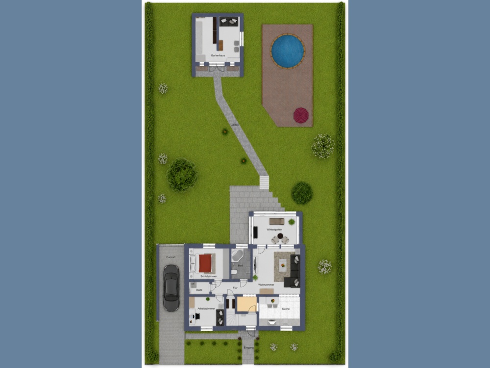 Grundriss Grundstück