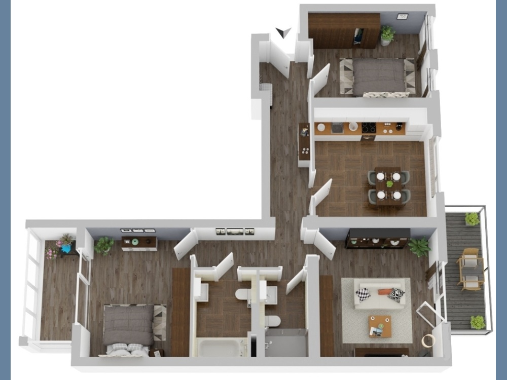 Grundriss visualisiert