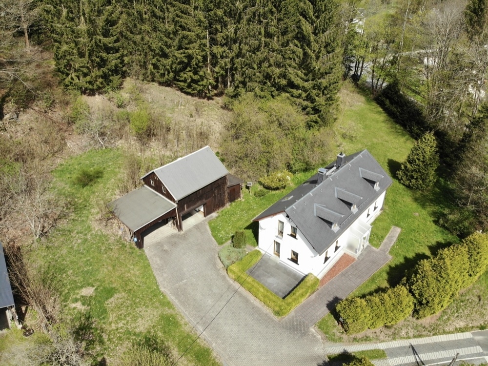Blick auf das Grundstück
