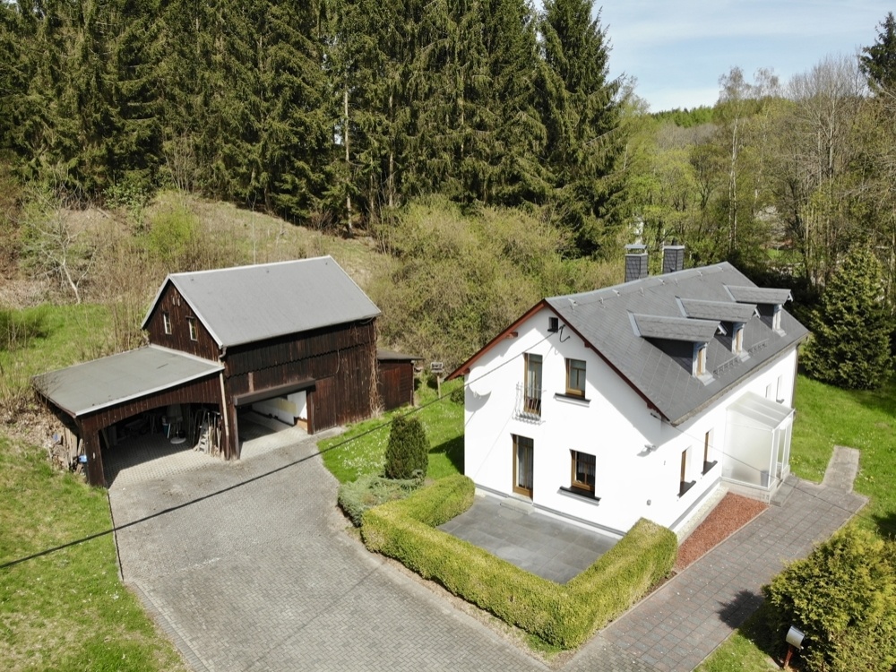 Blick auf das Grundstück