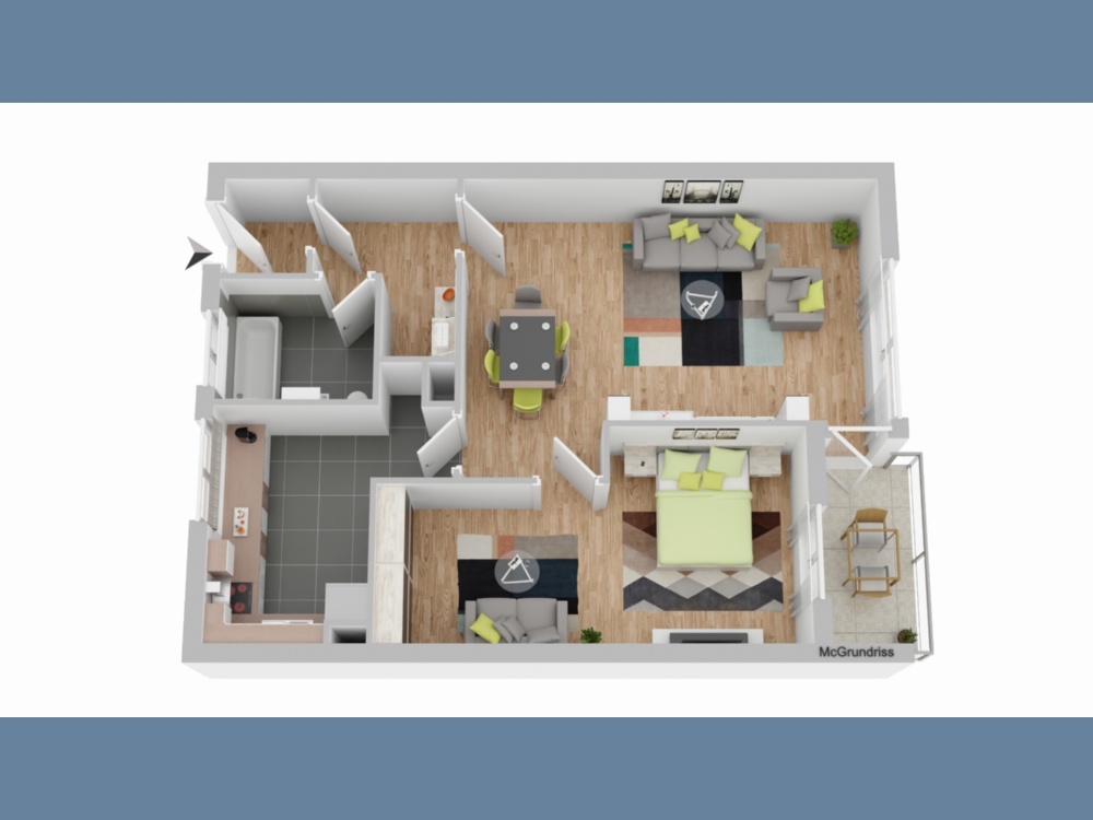 Grundriss visualisiert