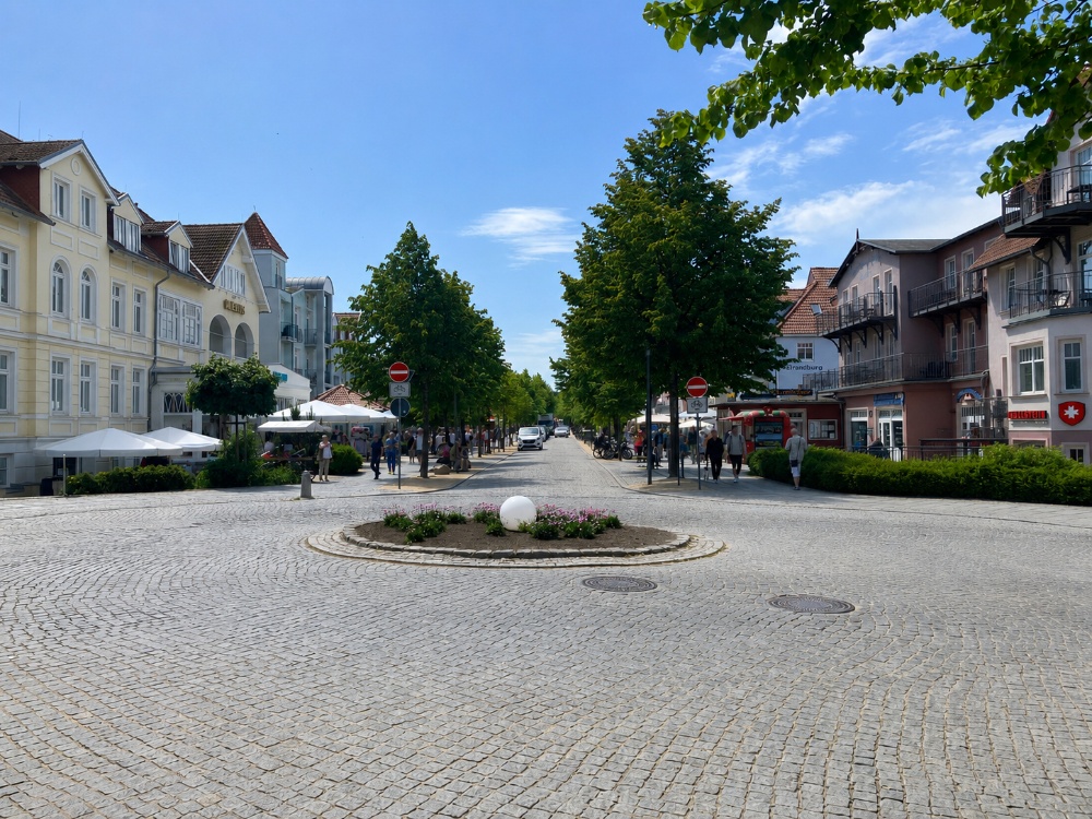 beliebte Einkaufsstraße 