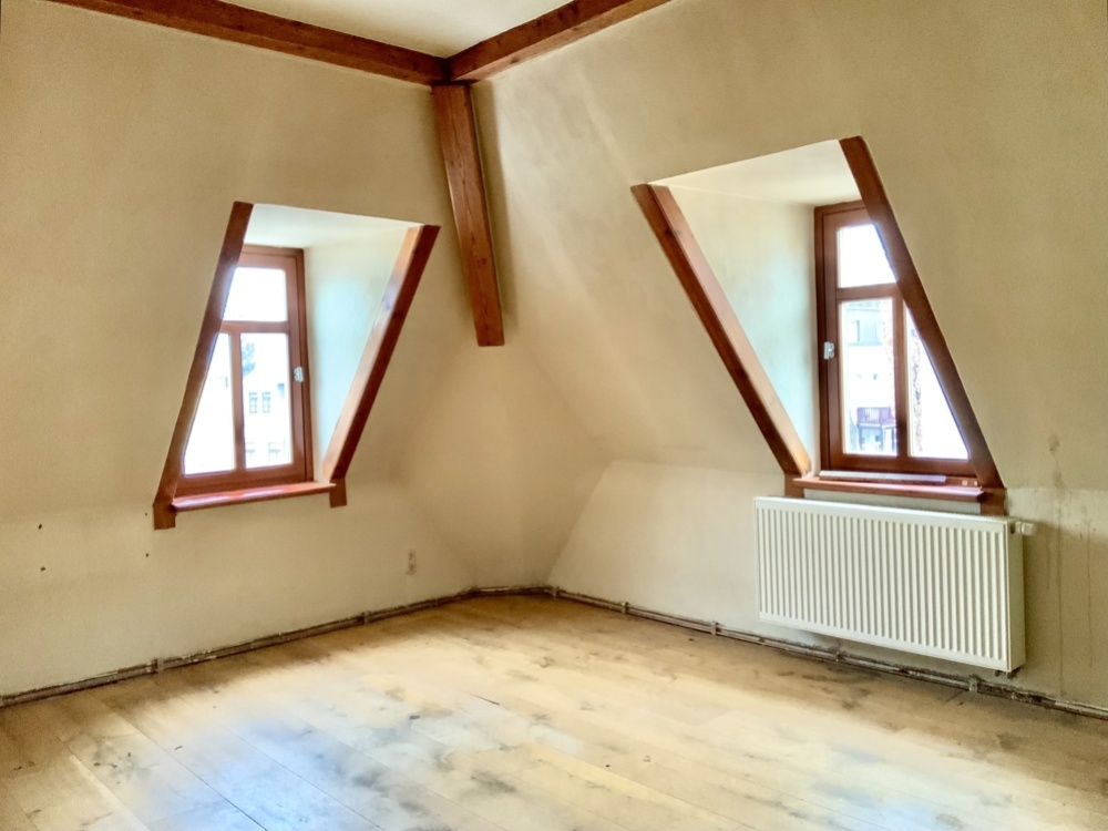 Gemütliches Wohnen mit Schrägen