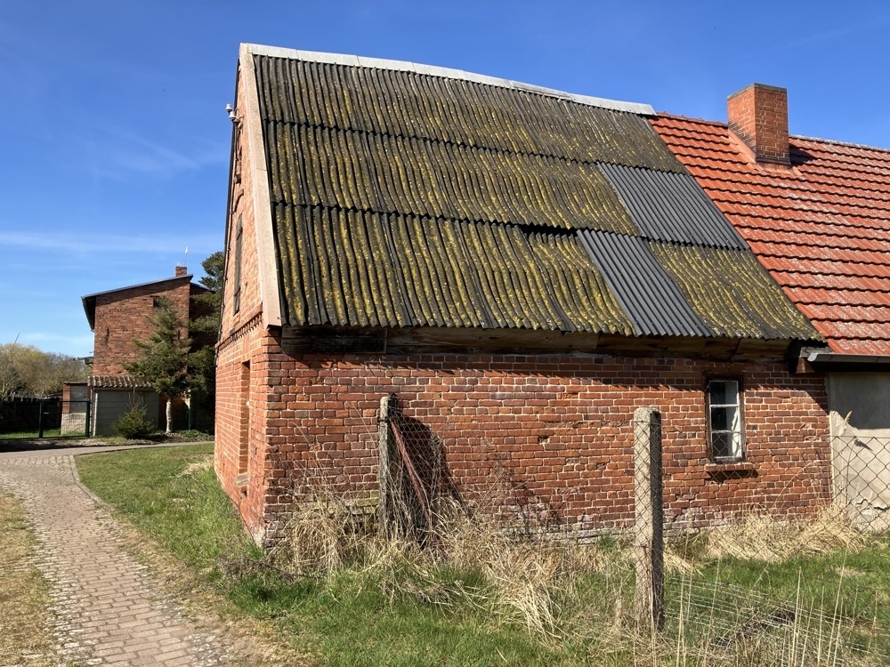 Rückseite des alten Siedlerhäuschens