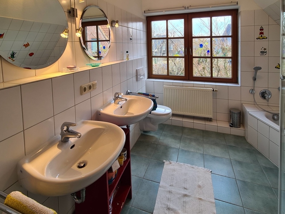 Badezimmer im Dachgeschoss