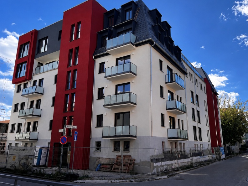 Aktueller Baufortschritt Gebäudeansicht