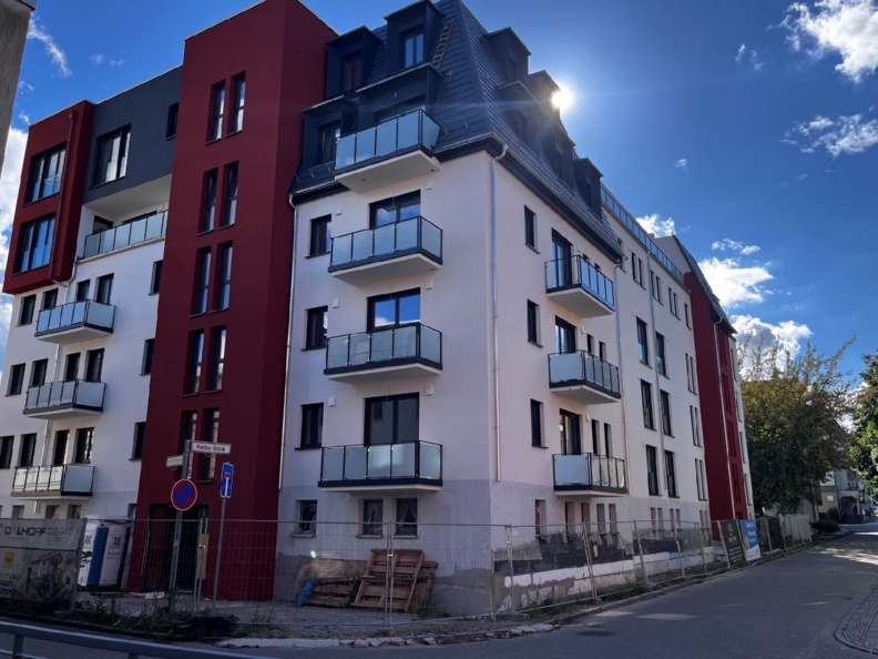 Hausansicht Baufortschritt