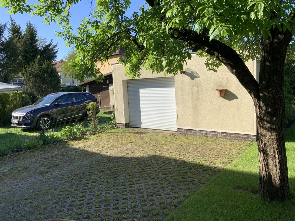 Blick auf die Garage