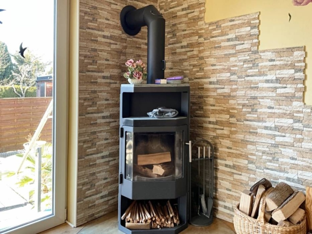 Kamin im Wohn und Essbereich