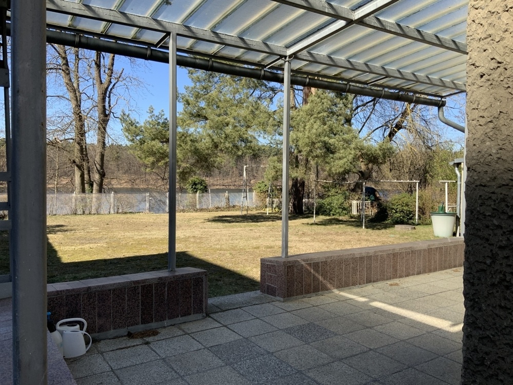 Blick auf die Terrasse