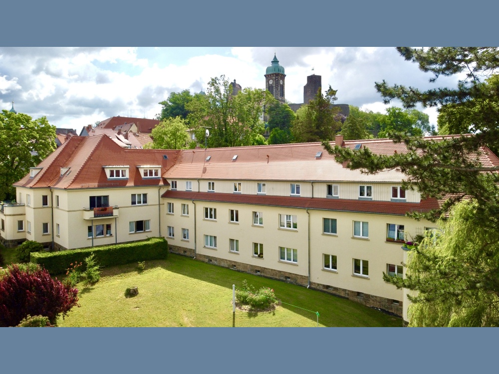 Luftaufnahme des Wohnensembles