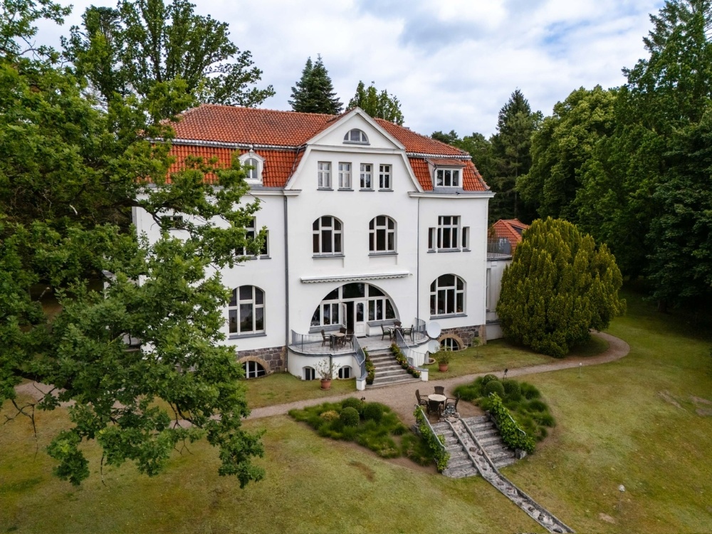 Drohne Blick zum Schloss