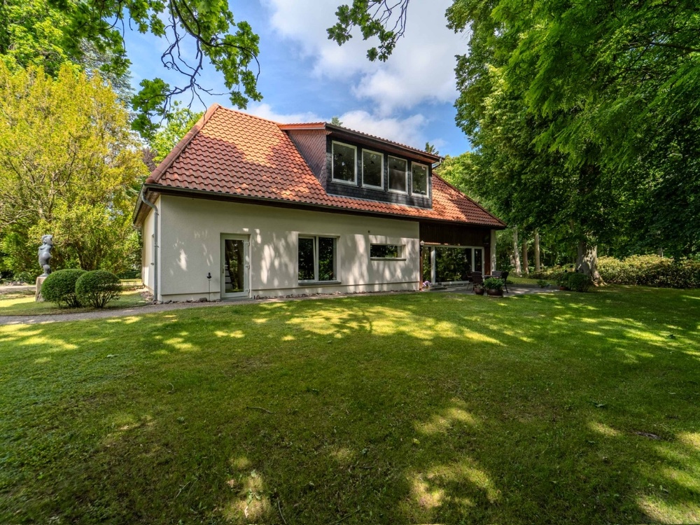 Blick zum Ferienbungalow