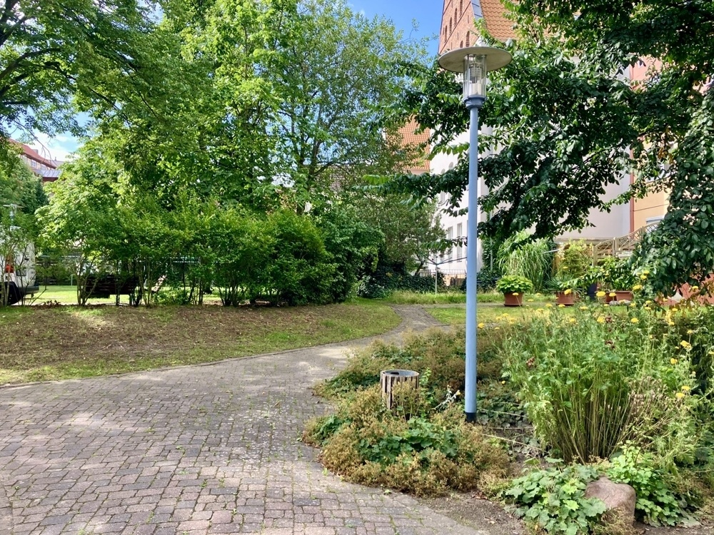 Blick in den Hinterhof