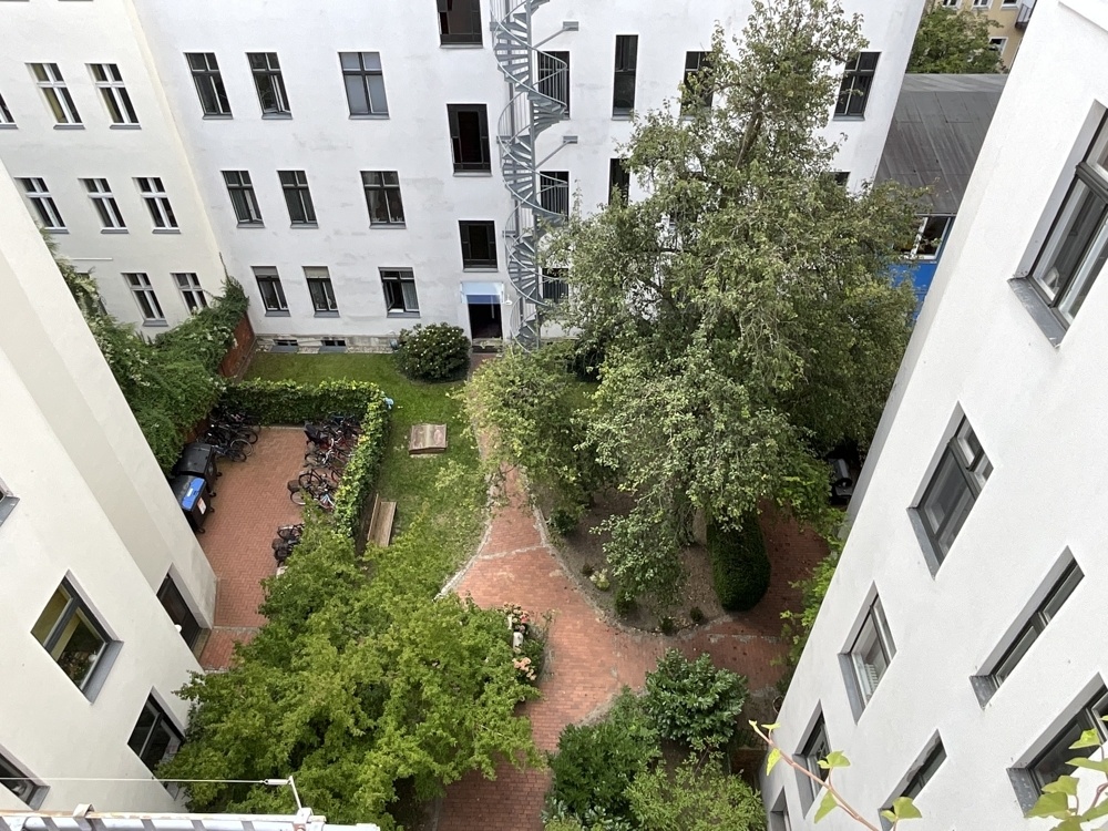 Begrünter Innenhof