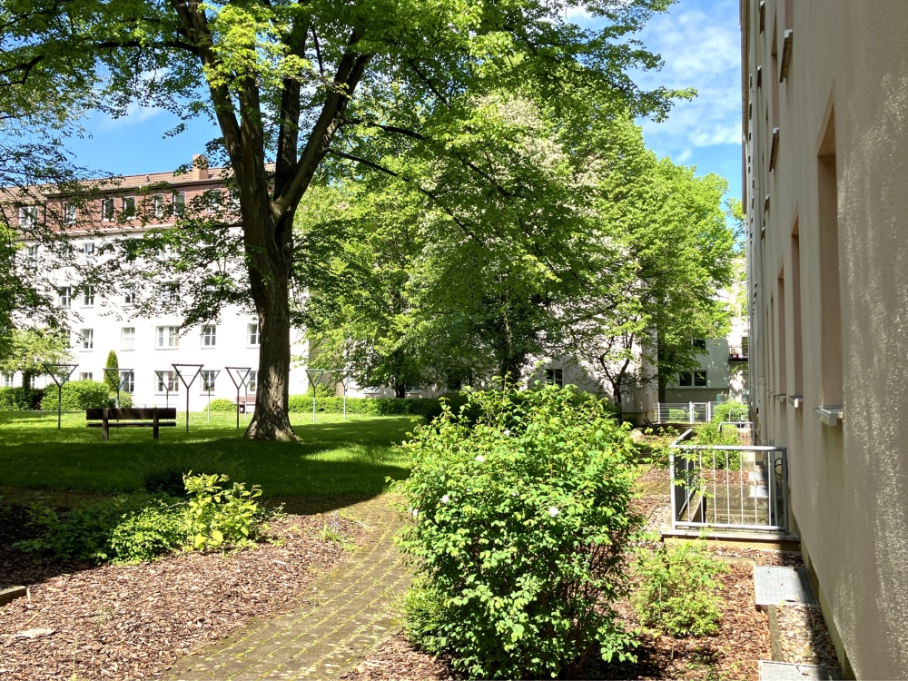 Begrünter Innenhof