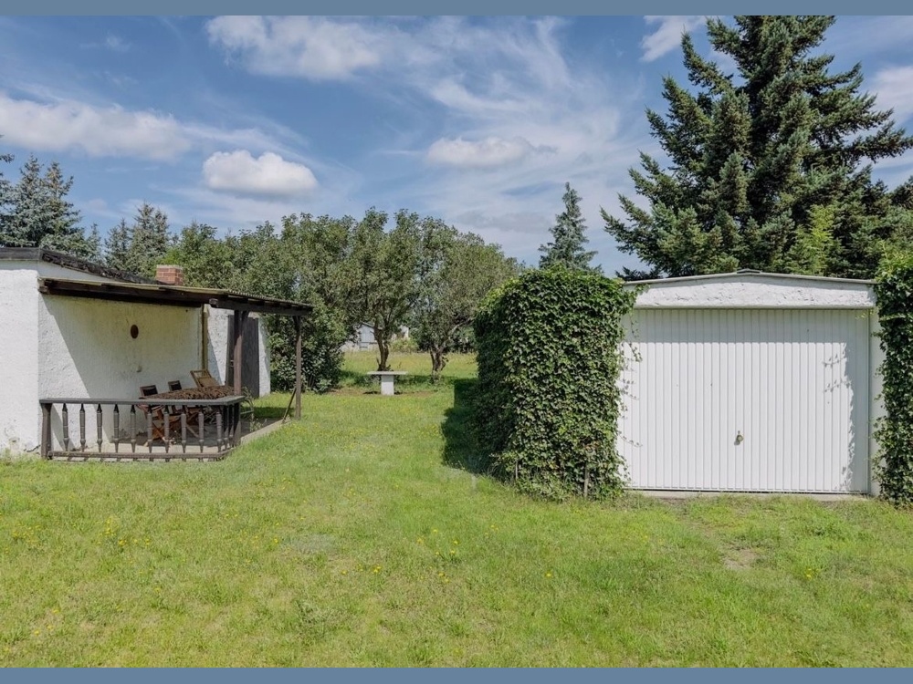Blick auf die Garage