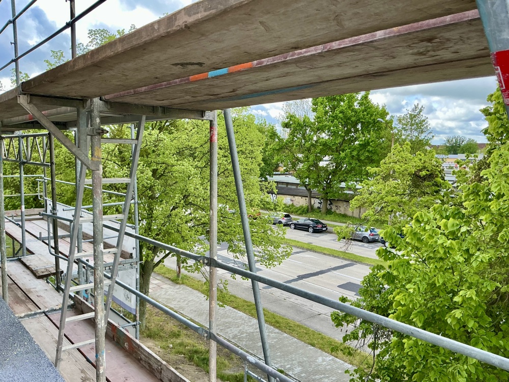 Blick vom Balkon