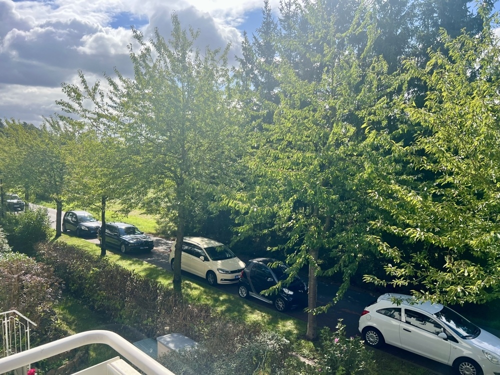 Blick vom Balkon
