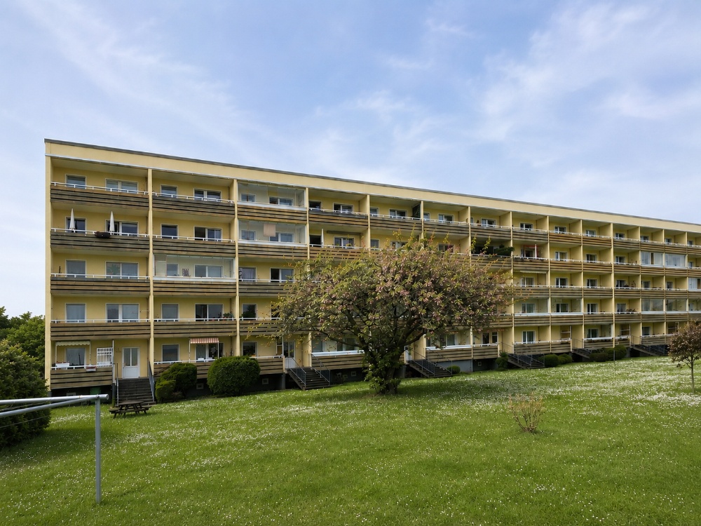 Rückansicht Wohngebäude