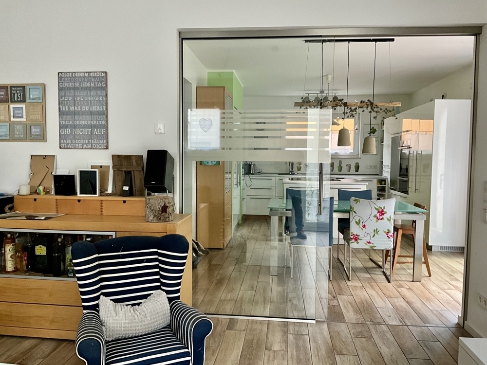 Blick vom Wohnzimmer