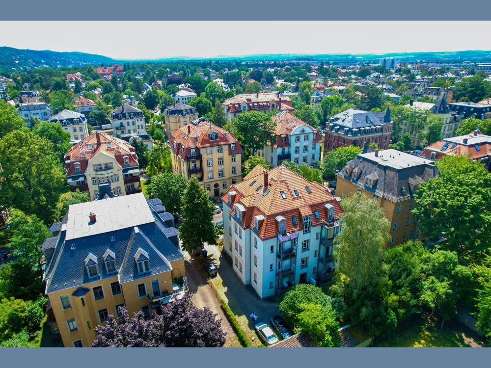 Mitten im grünen Stadteil Striesen