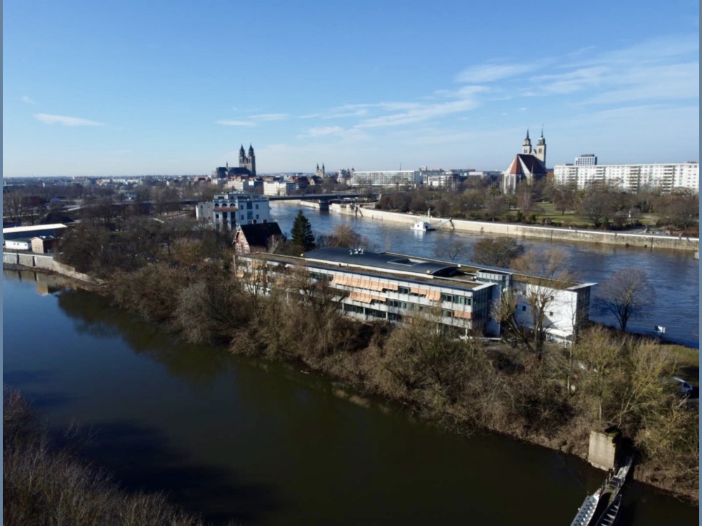 Luftaufnahme Elblage