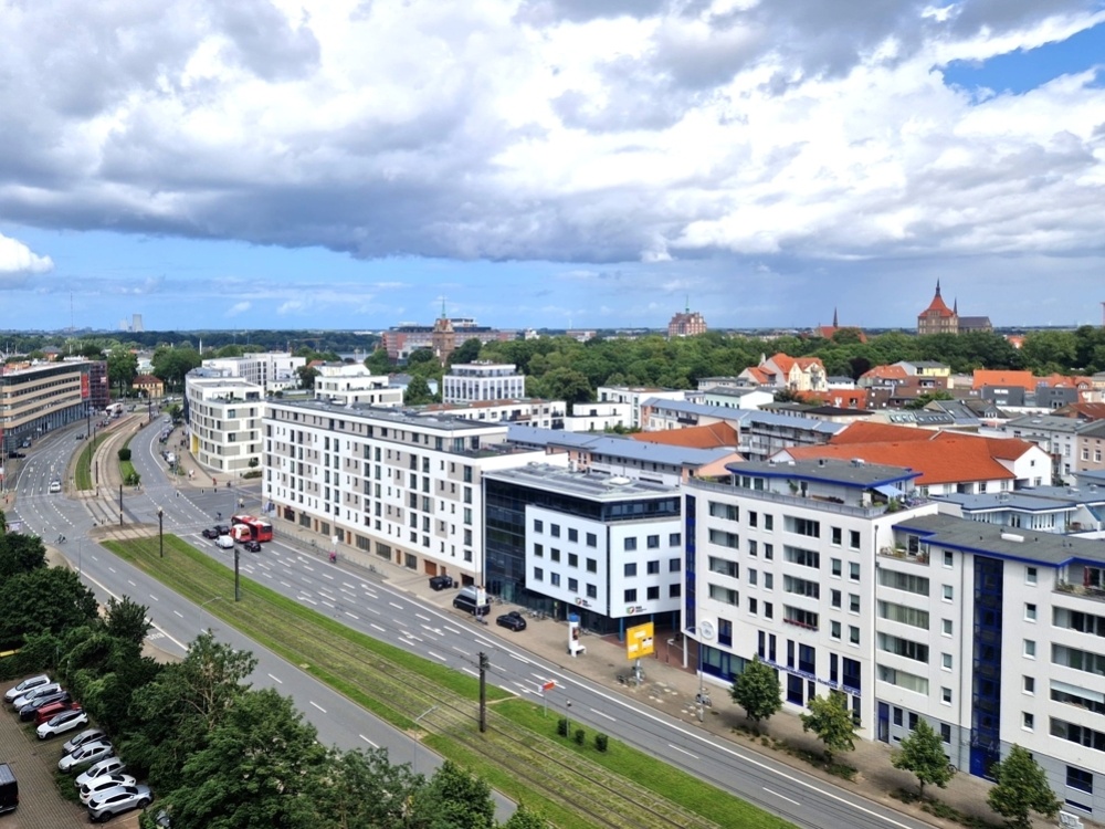 Blick vom Balkon