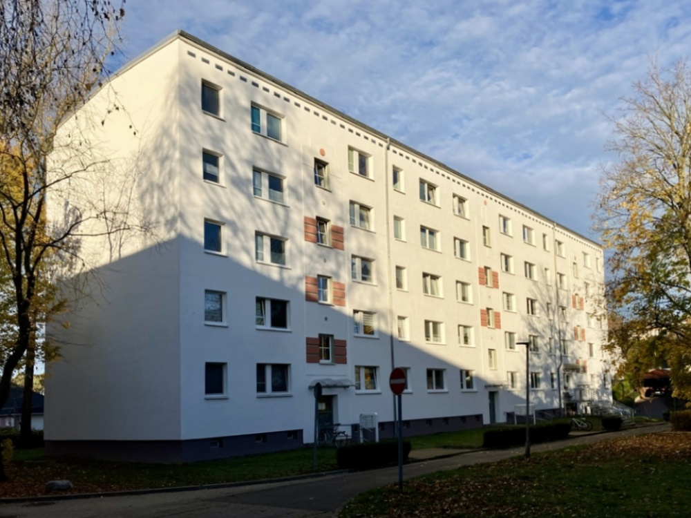 seitliche Hausansicht