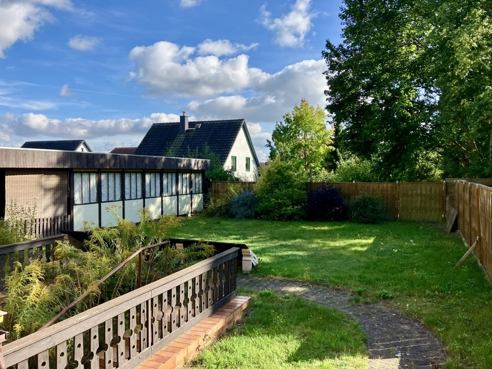 Blick auf das Grundstück