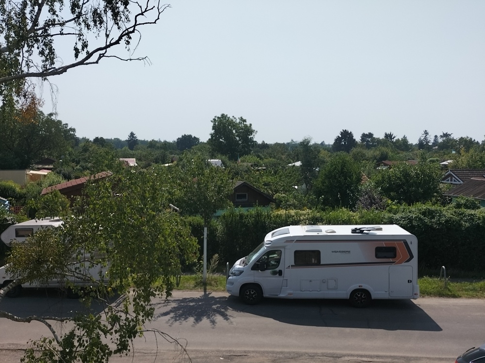 Blick auf Gartenkolonie