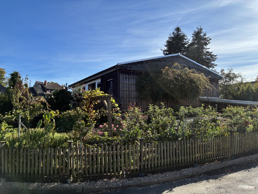 Blick zum Grundstück