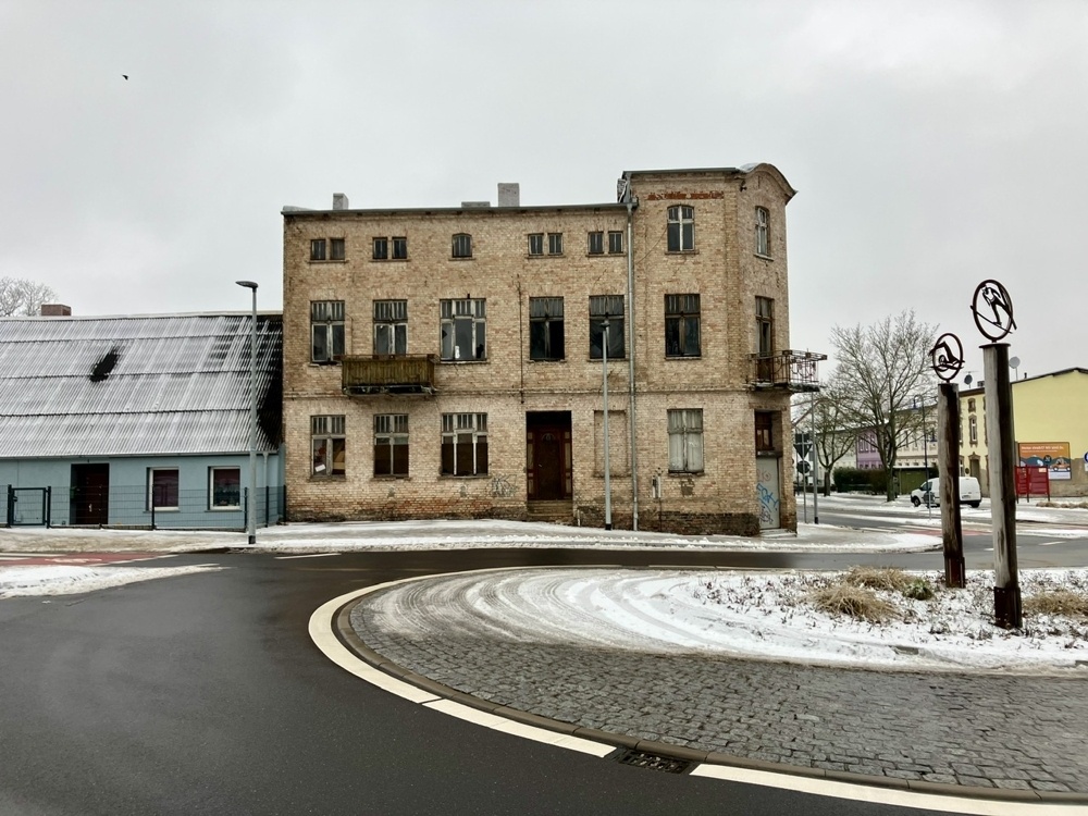 seitliche Hausansicht