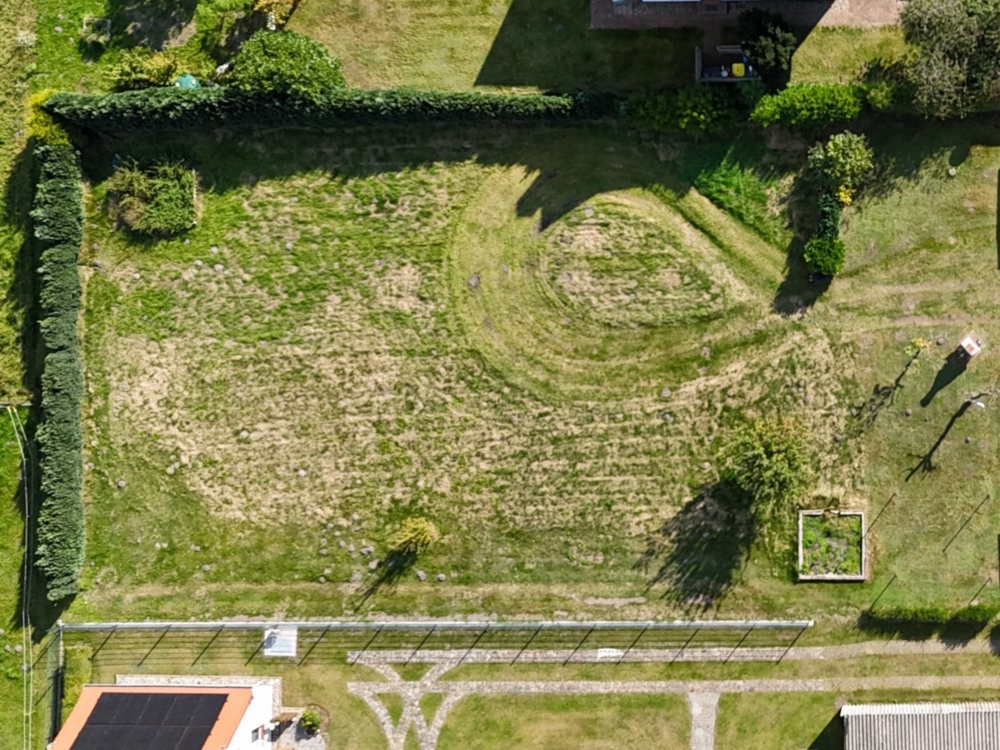 Bauplatz Luftaufnahme
