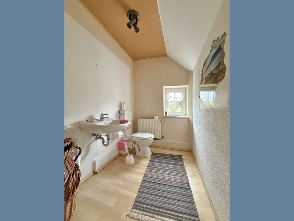 Toilette im Obergeschoss