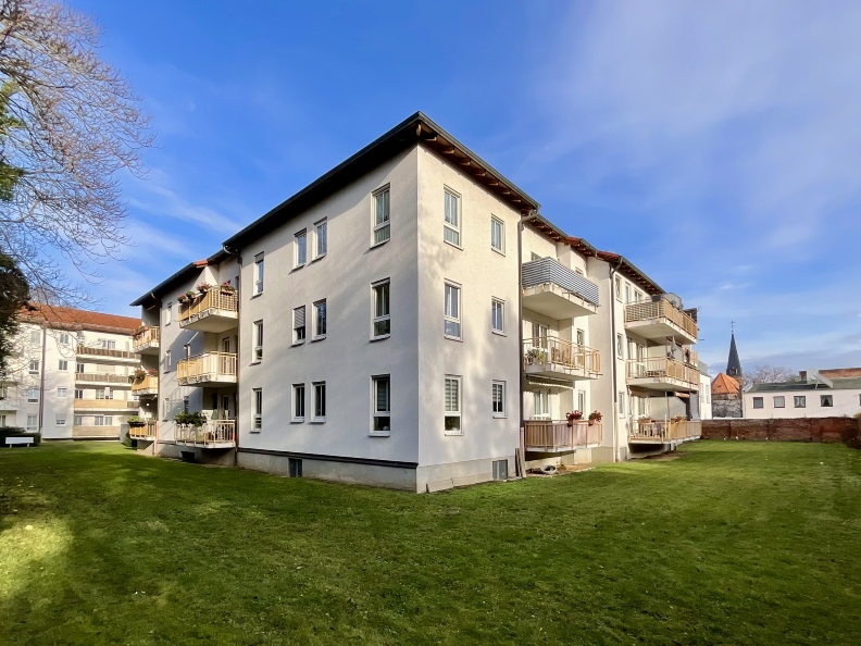 Westansicht des Wohnhauses