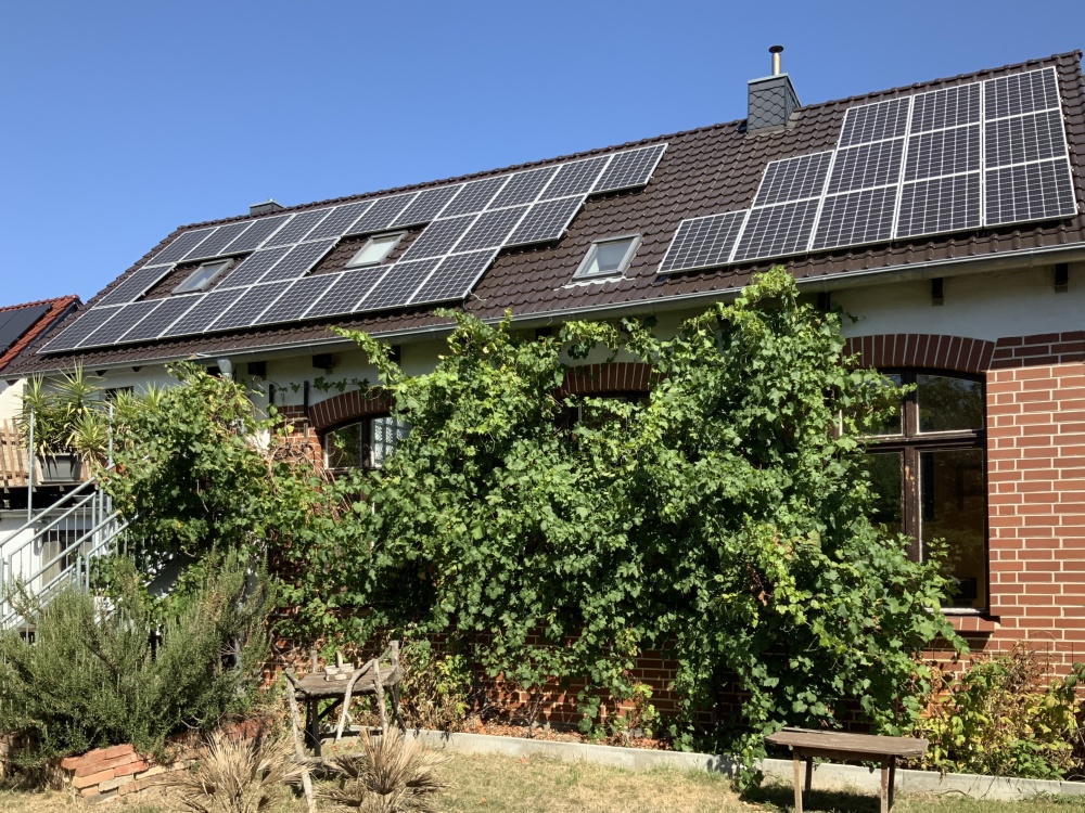 Solaranlage auf dem Dach