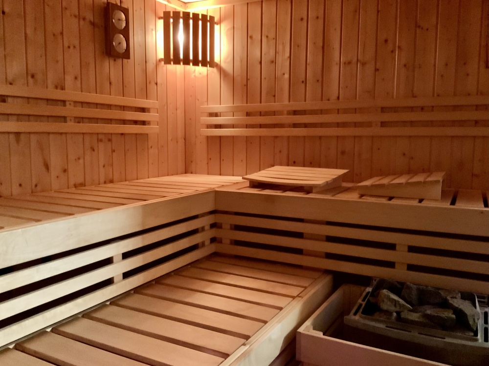 Sauna mit Ofen