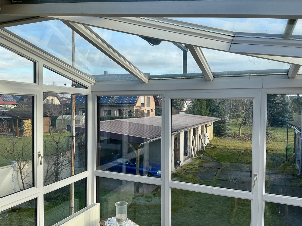 Blick aus dem Wintergarten