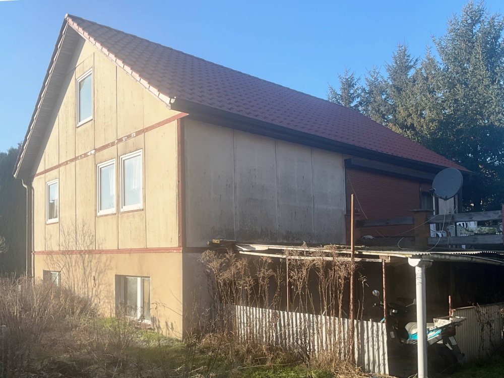 Seitanasicht aus dem Garten