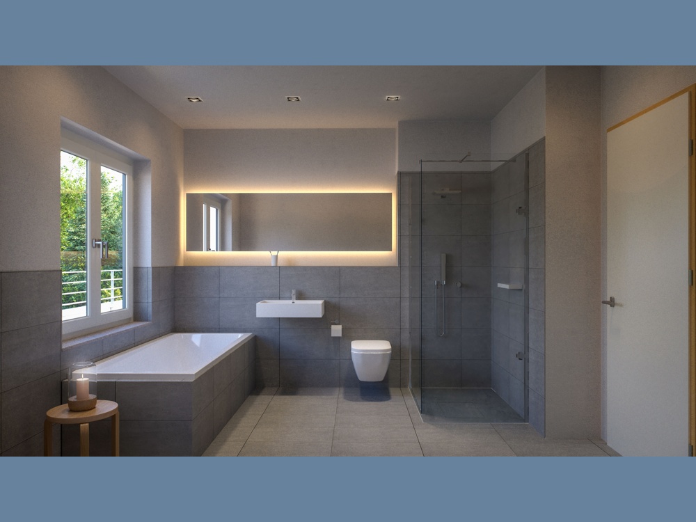 Blick ins Badezimmer