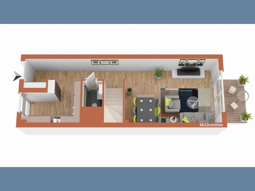 schematischer Grundriss Erdgeschoss 