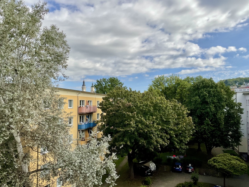 Blick vom Balkon